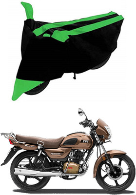 MMSSTAR Waterproof Two Wheeler Cover for TVS(Radeon, Green, Black)