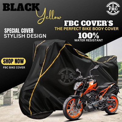 AutoGalaxy Waterproof Two Wheeler Cover for KTM(Duke 390, Black)