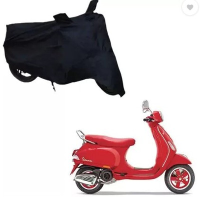 Tritika Waterproof Two Wheeler Cover for TVS(Vespa, Black)