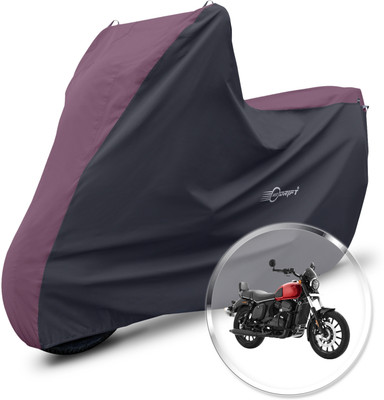 Neodrift Two Wheeler Cover for Yezdi(Roadster, Maroon, Black)