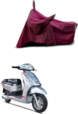 Aoriyon Waterproof Two Wheeler Cover for Hero(Electric NYX e5, Maroon)