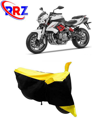 RRZ Waterproof Two Wheeler Cover for Benelli(TNT 600i, Black, Yellow)
