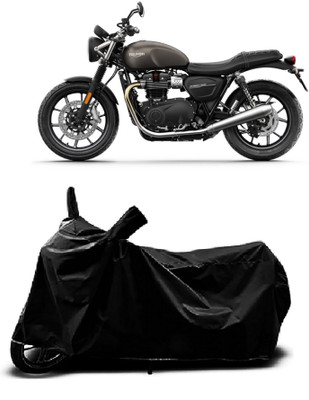 Mdstar Waterproof Two Wheeler Cover for Honda(Stunner CBF, Black)