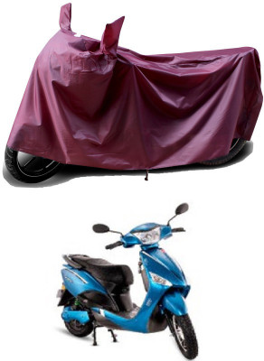 APNEK Waterproof Two Wheeler Cover for Hero(Motocorp Electric Scooter, Maroon)