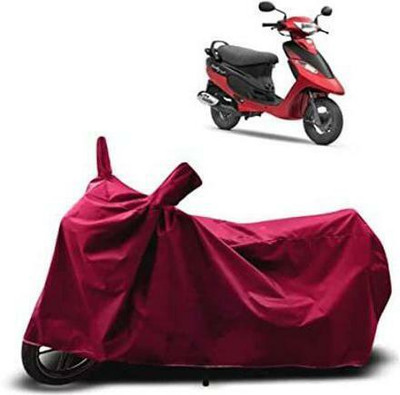 Aamaya Store Waterproof Two Wheeler Cover for TVS(Radeon, Maroon)