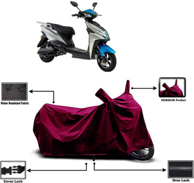 KEDIT Two Wheeler Cover for Universal For Bike(Fusion, Maroon)