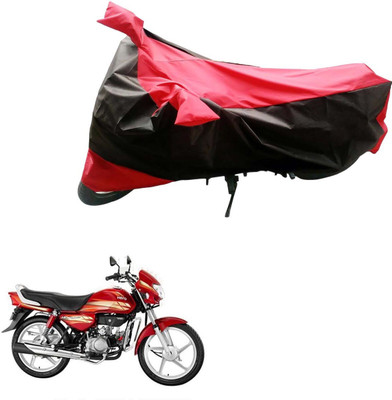 MWBB Waterproof Two Wheeler Cover for Hero(HF Deluxe, Black, Blue)