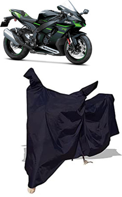 Amexride Two Wheeler Cover for Kawasaki(Ninja ZX-10R BS6, Black)