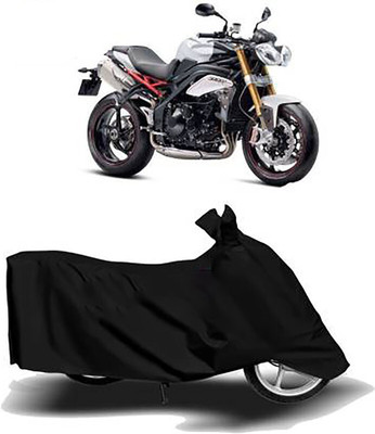 MWBB Waterproof Two Wheeler Cover for Triumph(Speed Triple ABS, Black)
