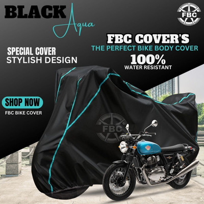 OliverX Waterproof Two Wheeler Cover for Royal Enfield(Interceptor 650, Black)