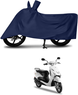 DeepShakshi AUTOMOTIVE Waterproof Two Wheeler Cover for Indus(Yo Xplor, Blue)