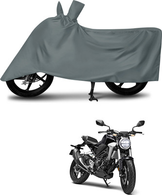 DeepShakshi AUTOMOTIVE Waterproof Two Wheeler Cover for Honda(CB300R, Grey)