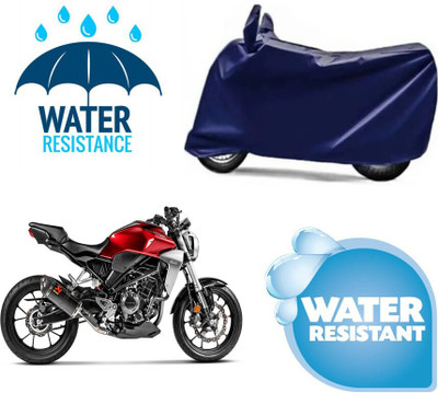 Mdstar Waterproof Two Wheeler Cover for Honda(CB300R, Blue)