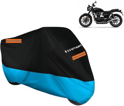 Horseyaart Waterproof Two Wheeler Cover for Triumph(Street Twin, Blue)