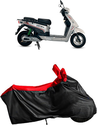 Autofly Waterproof Two Wheeler Cover for Hero(Electric NYX e5, Red, Black)