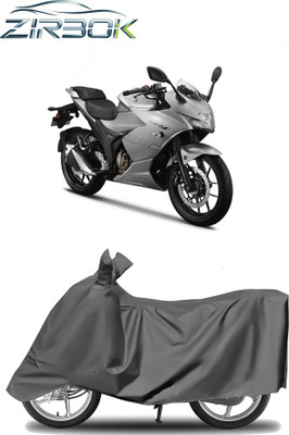 ZIRBOK Waterproof Two Wheeler Cover for Suzuki(Gixxer SF 250, Grey)