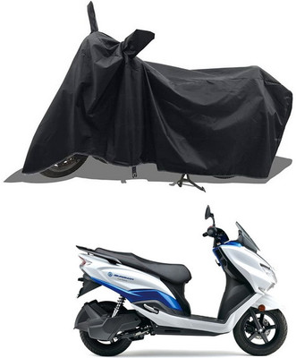 PAGORA Waterproof Two Wheeler Cover for Suzuki(Burgman Electric, Black)