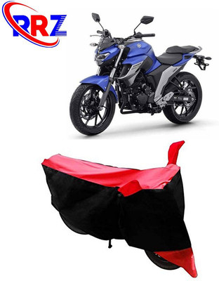 RRZ Waterproof Two Wheeler Cover for Yamaha(FZ, Black, Red)