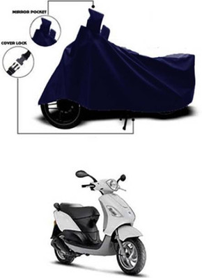 RAAMKM Two Wheeler Cover for TVS, Bajaj, Hero, Honda, KTM(Victor Edge, Blue)