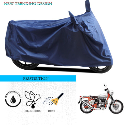 SnehaSales Waterproof Two Wheeler Cover for Royal Enfield(Bullet Trials 350, Blue)
