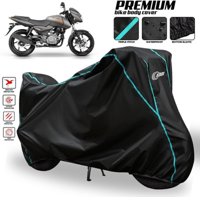 AutoGalaxy Waterproof Two Wheeler Cover for Bajaj(Pulsar 180 DTS-i, Black, Blue, Multicolor)