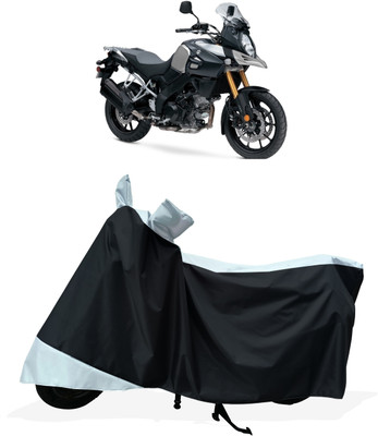 Tricway Two Wheeler Cover for Suzuki(V Strom 1000, White)