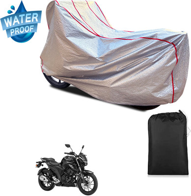 PAGORA Waterproof Two Wheeler Cover for Yamaha(FZ 25, Silver)
