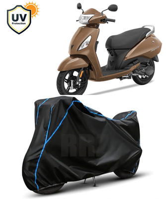 RRZ Waterproof Two Wheeler Cover for TVS(Jupiter, Black, Blue)