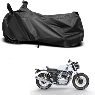 MMSSTAR Waterproof Two Wheeler Cover for Royal Enfield(Classic Chrome, Black)