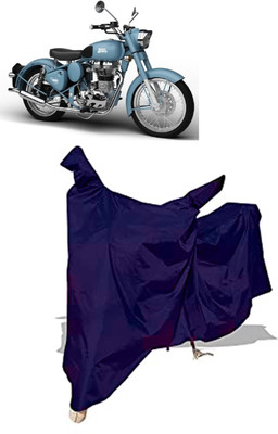 Amexride Two Wheeler Cover for Royal Enfield(Classic Squadron BS6, Blue)
