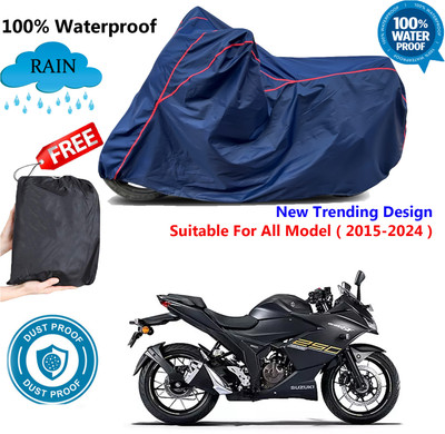AUTOCAD Waterproof Two Wheeler Cover for Suzuki(Gixxer SF 250, Blue, Red)