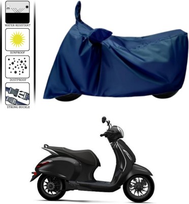 HWSXQAE Waterproof Two Wheeler Cover for Universal For Bike(Chetak, Blue)