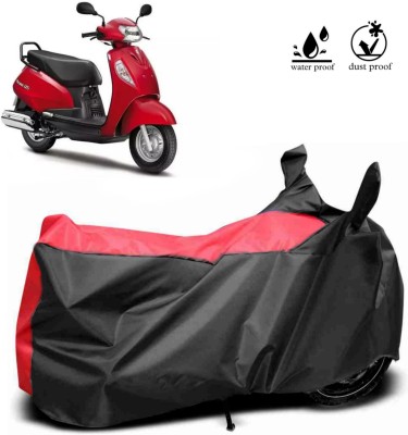 Mdstar Two Wheeler Cover for Suzuki(Access 125, Red)