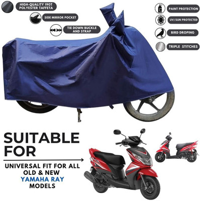 MADAFIYA Two Wheeler Cover for Yamaha(Ray Z, Blue)