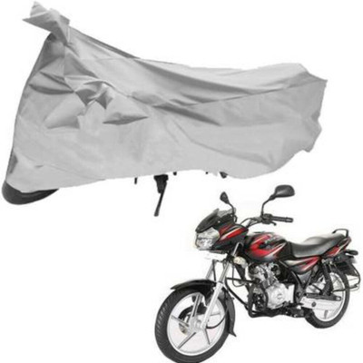 HMS Two Wheeler Cover for Bajaj(Discover, Silver)