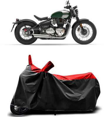 MMSSTAR Waterproof Two Wheeler Cover for Triumph(Bonneville Bobber, Red)