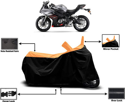Amexride Two Wheeler Cover for Benelli(302R, Orange)