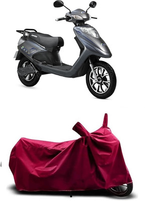 Coxtor Waterproof Two Wheeler Cover for Ampere(V 48 BS6, Maroon)