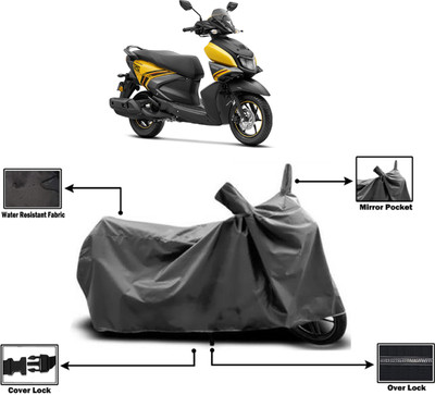 Amexride Two Wheeler Cover for Yamaha(Ray-ZR 125FI, Grey)