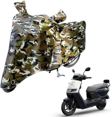 Laxnera Waterproof Two Wheeler Cover for Ather(Ridge, Green, Black)