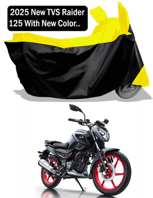 Amexride Two Wheeler Cover for TVS(Raider, Yellow, Black)