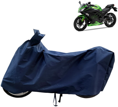 Horseyaart Waterproof Two Wheeler Cover for Kawasaki(Ninja 300 BS6, Blue)