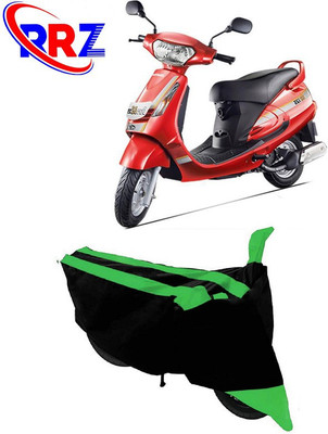 RRZ Waterproof Two Wheeler Cover for Mahindra(Duro 125, Black, Green)