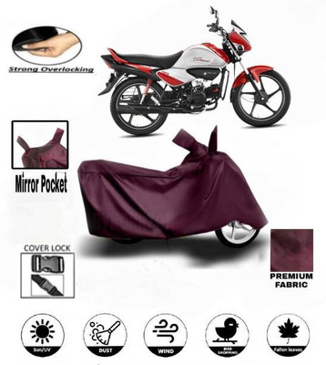 smwzxyu Waterproof Two Wheeler Cover for Hero(Splendor I Smart, Maroon)