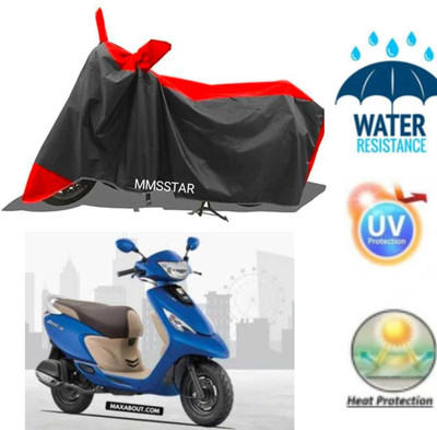 Mdstar Waterproof Two Wheeler Cover for Ola(Fascino 125 BS6, Black)