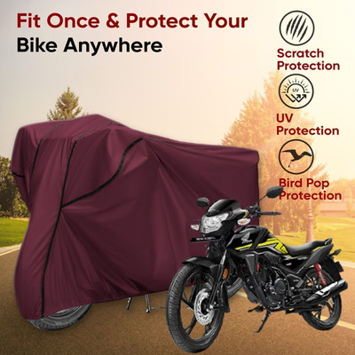 Shiv Kanha Waterproof Two Wheeler Cover for Honda(SP 125, Maroon, Black)