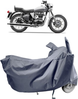 Amexride Two Wheeler Cover for Royal Enfield(Electra 5S, Grey)