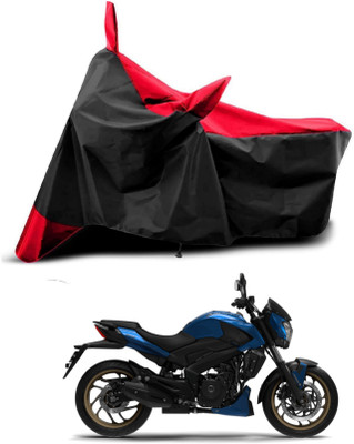 KEDIT Two Wheeler Cover for Bajaj(Dominar 400, Red, Black)
