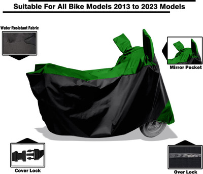 Amexride Two Wheeler Cover for Mahindra(MOJO XT 300, Green)