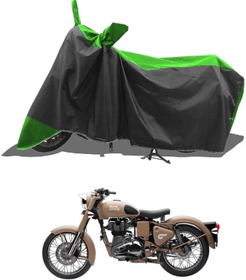 AESTRYD Two Wheeler Cover for Royal Enfield(Classic Desert Storm, Green)